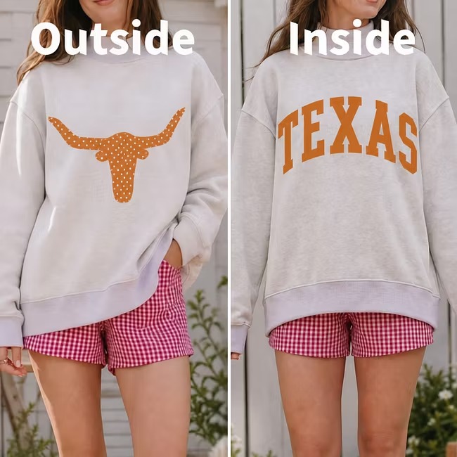 Custom Reversible Mockneck Sweatshirt with Mascot Graphic & Team Text-College Game Day