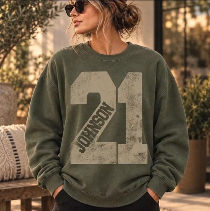 Custom Sports Name & Number Hoodie-Personalized Jersey Game Day Sweatshirt