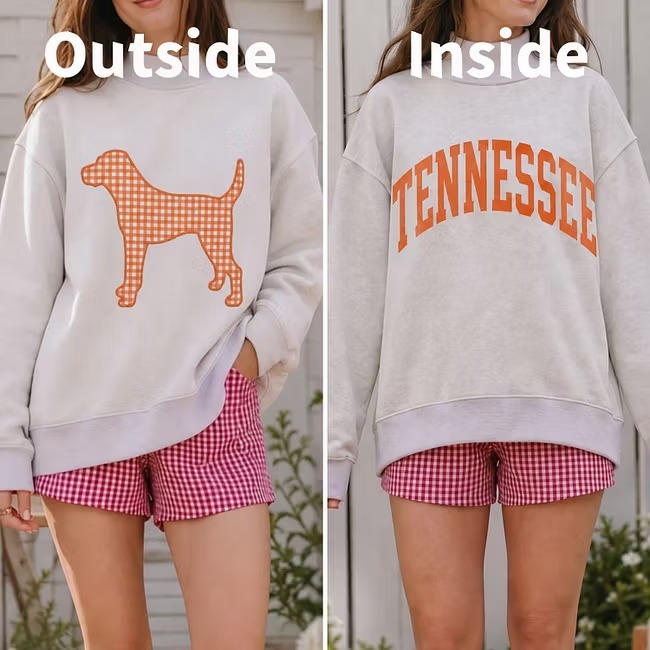 Custom Reversible Mockneck Sweatshirt with Mascot Graphic & Team Text-College Game Day