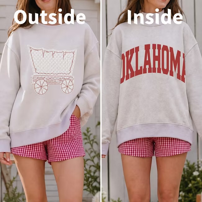 Custom Reversible Mockneck Sweatshirt with Mascot Graphic & Team Text-College Game Day