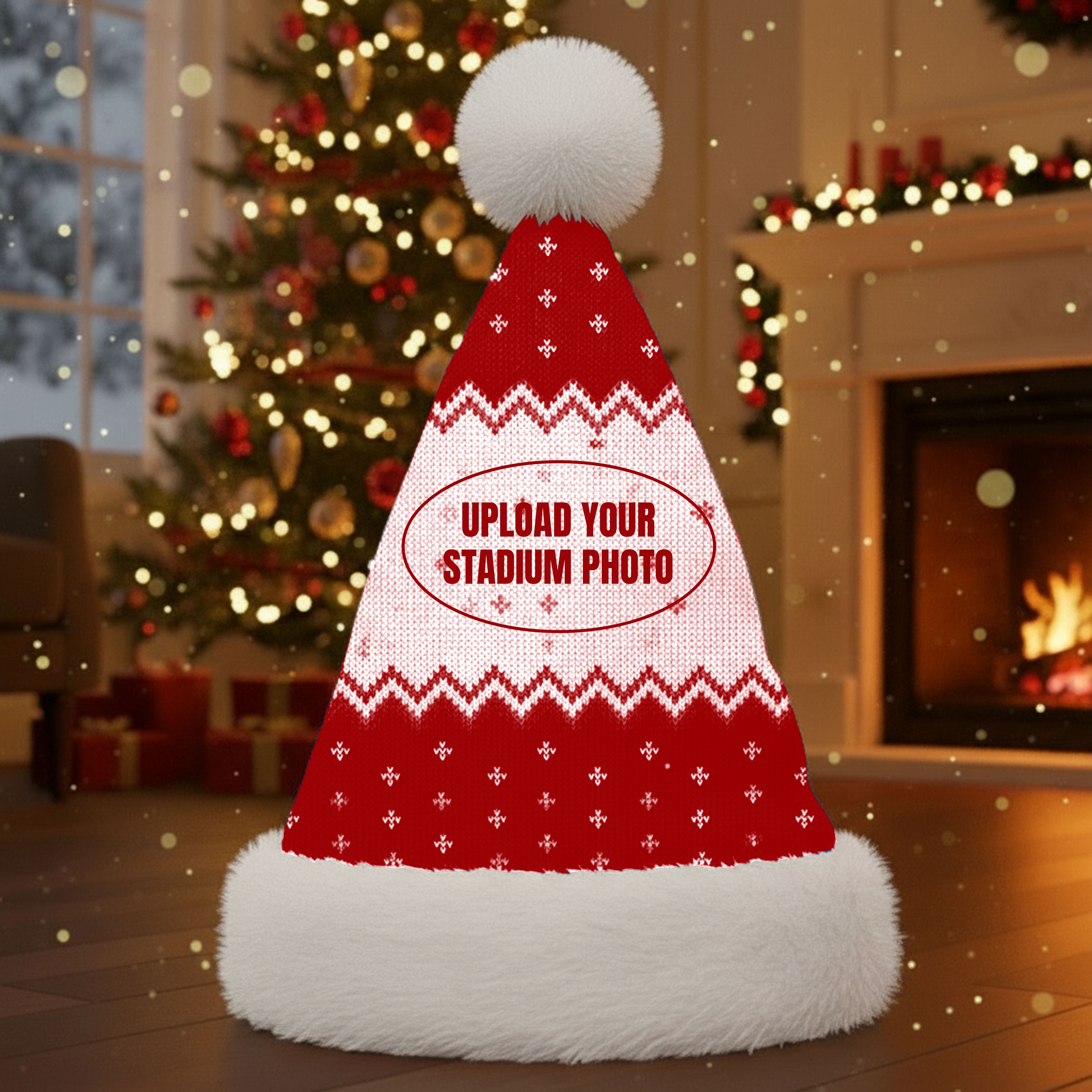 Custom Stadium Santa Hat, A Perfect Christmas Gift For Family - Limited Edition