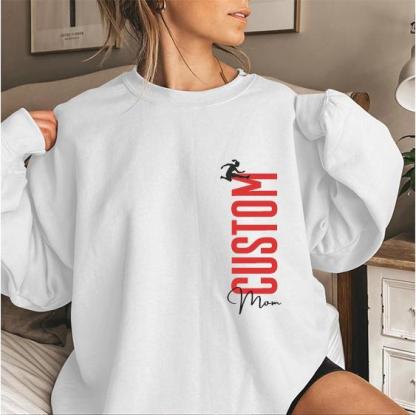 Custom Modern Sports Sweatershirt With Player's Name On The Sleeve