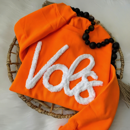 Custom Oversized Team Chenille Embroidered Sweatshirt