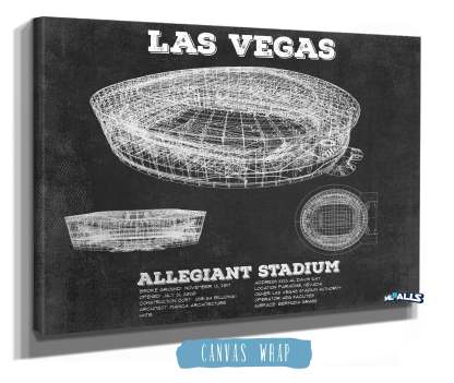 Allegiant Stadium Vintage Football Print