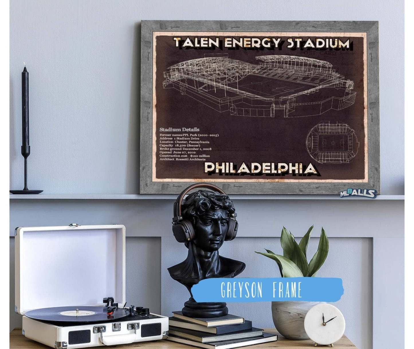 Vintage Talen Energy Stadium MLS Soccer Print