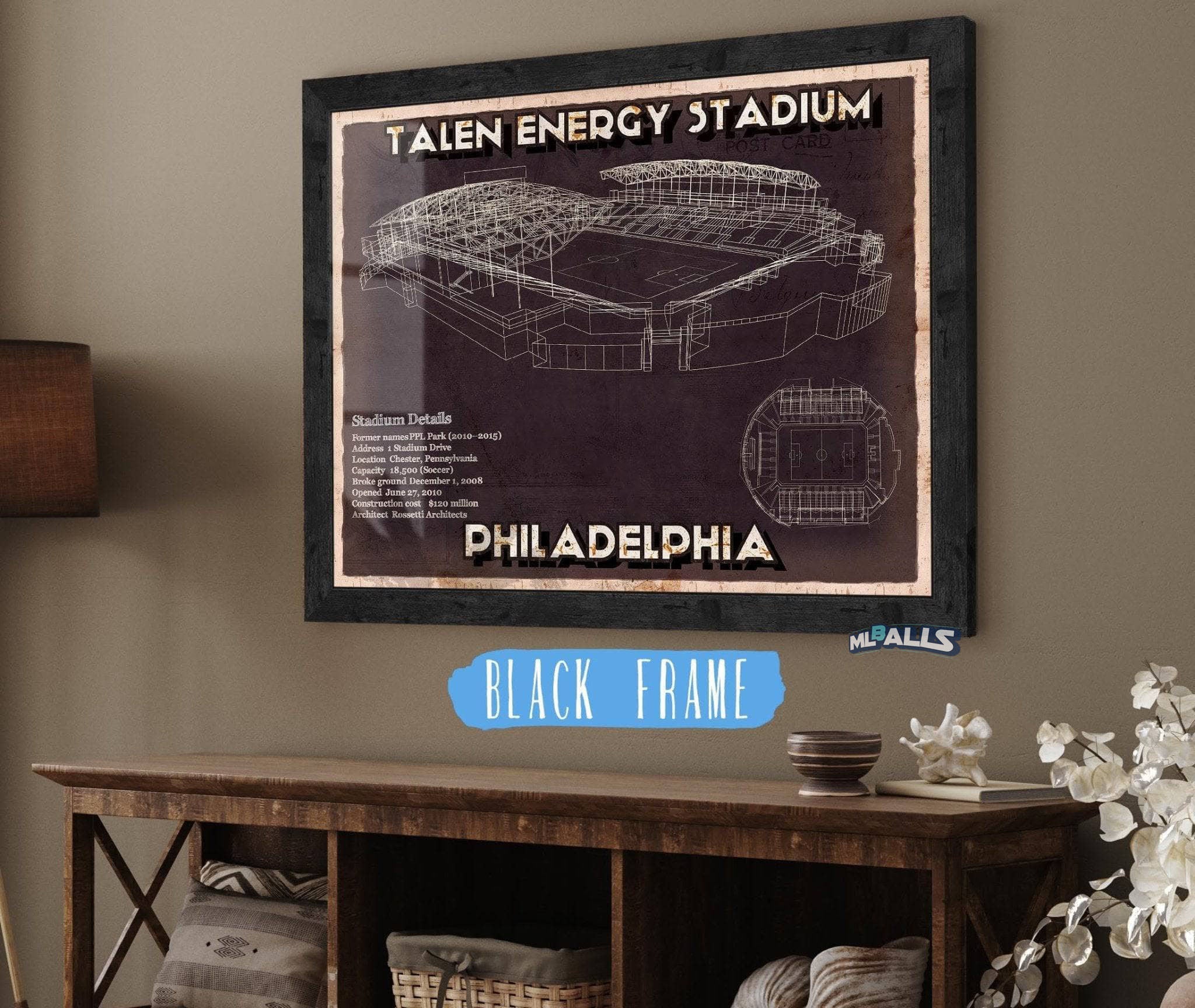 Vintage Talen Energy Stadium MLS Soccer Print