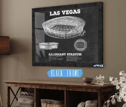 Allegiant Stadium Vintage Football Print