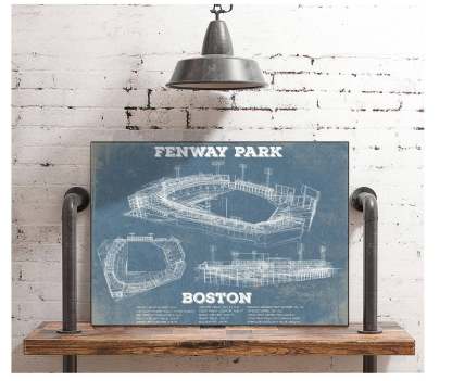 Fenway Park Baseball Print