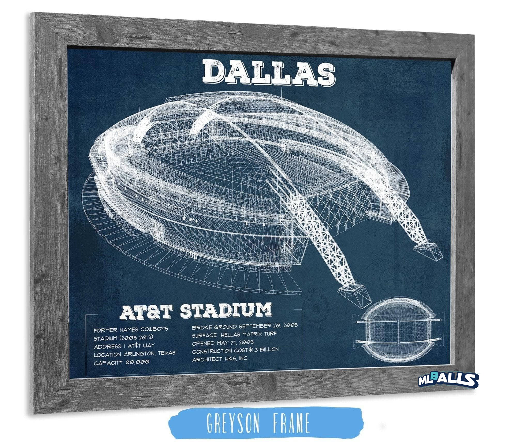 AT&T Stadium - Vintage Football Print