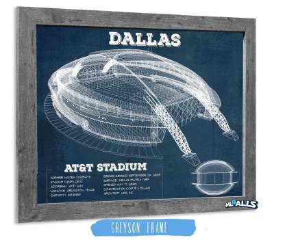 AT&T Stadium - Vintage Football Print