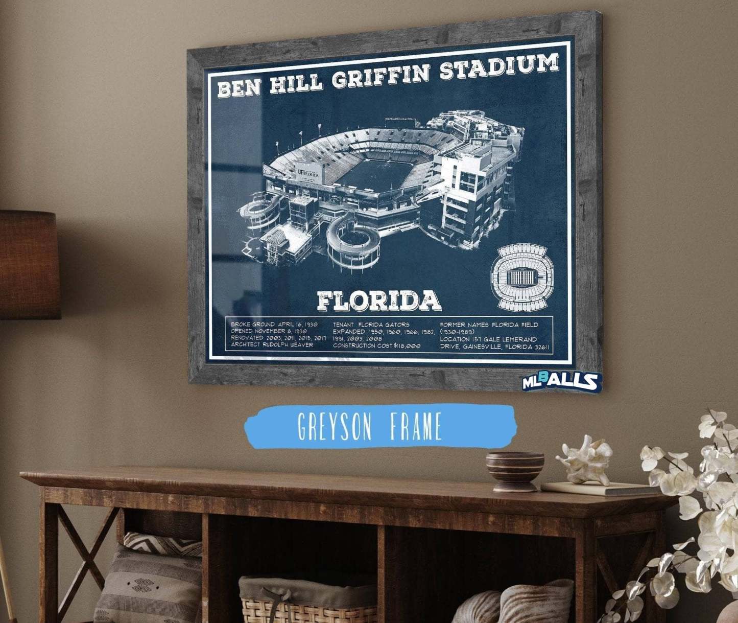 Ben Hill Griffin Stadium Art Print