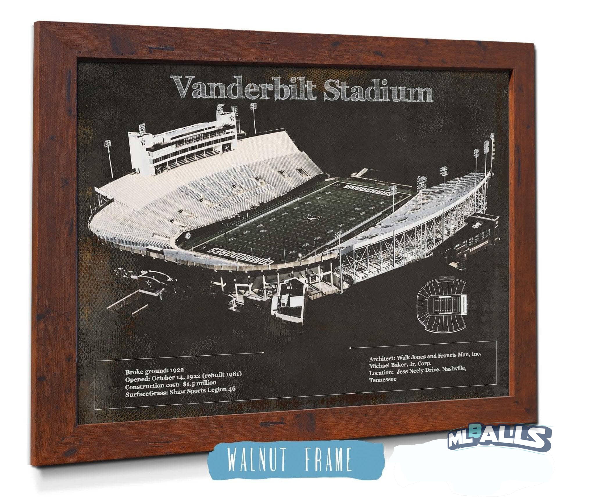 Vanderbilt Stadium Wall Art