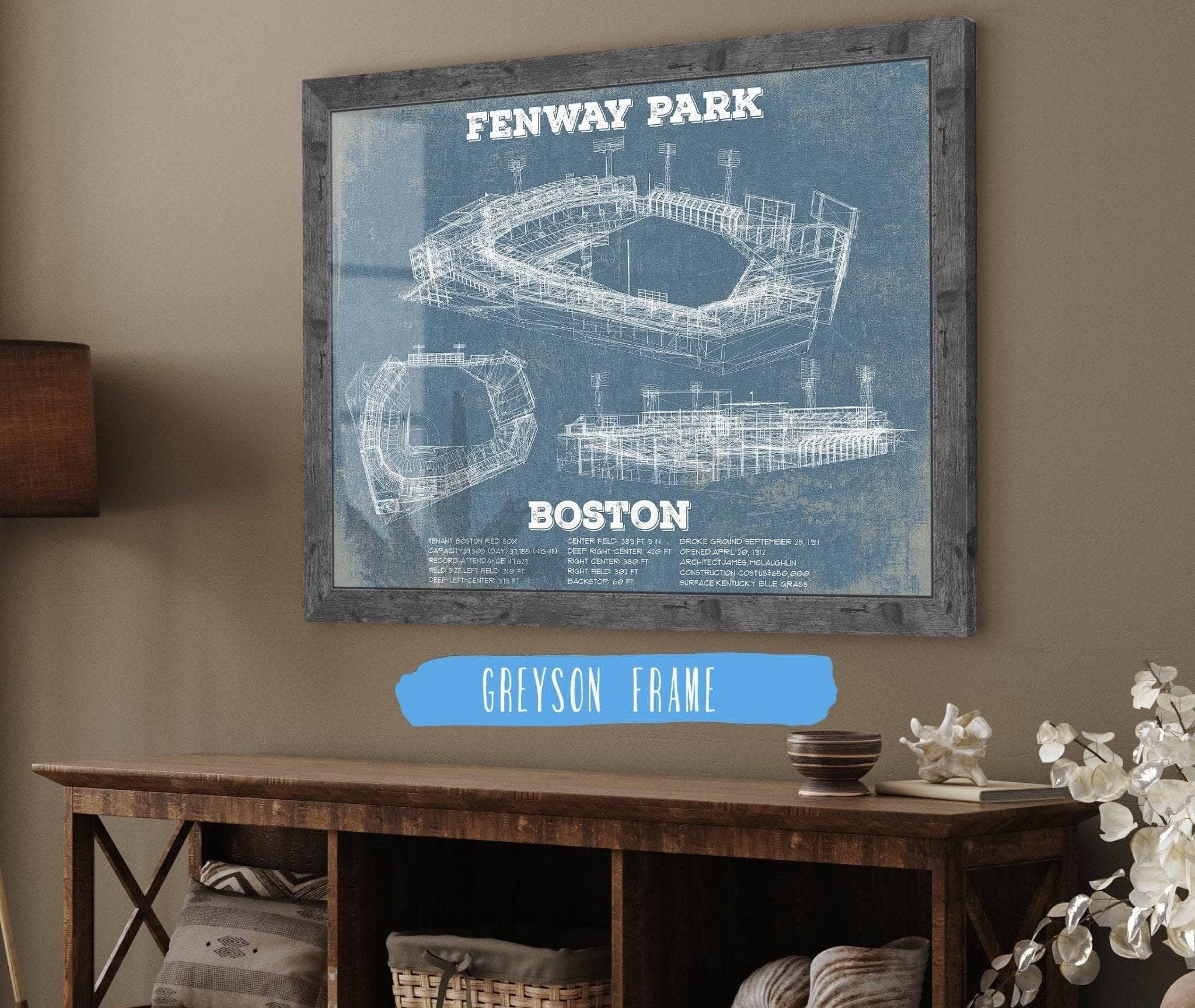 Fenway Park Baseball Print