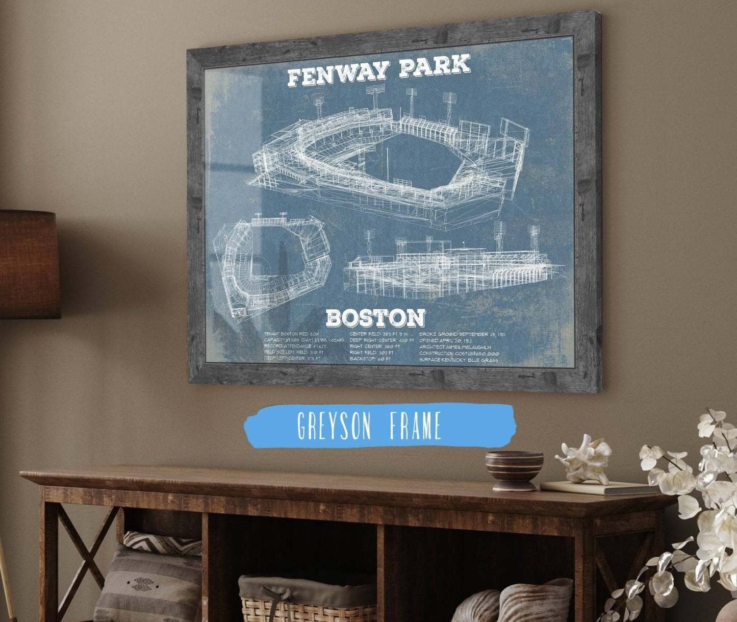 Fenway Park Baseball Print