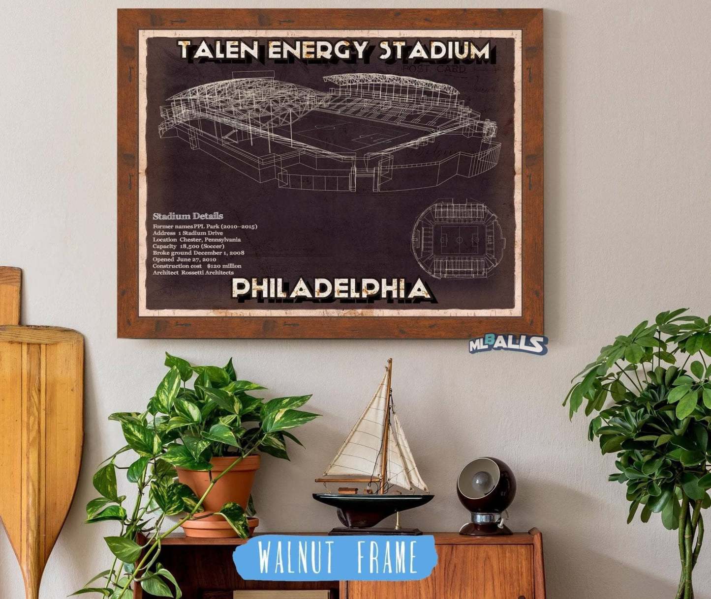 Vintage Talen Energy Stadium MLS Soccer Print