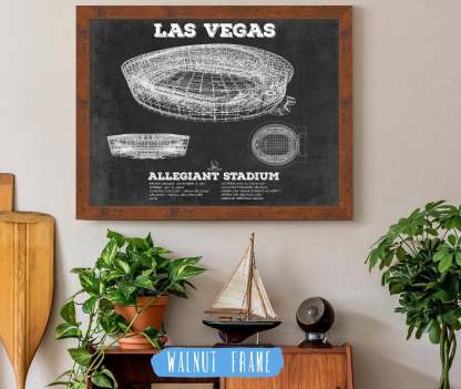 Allegiant Stadium Vintage Football Print