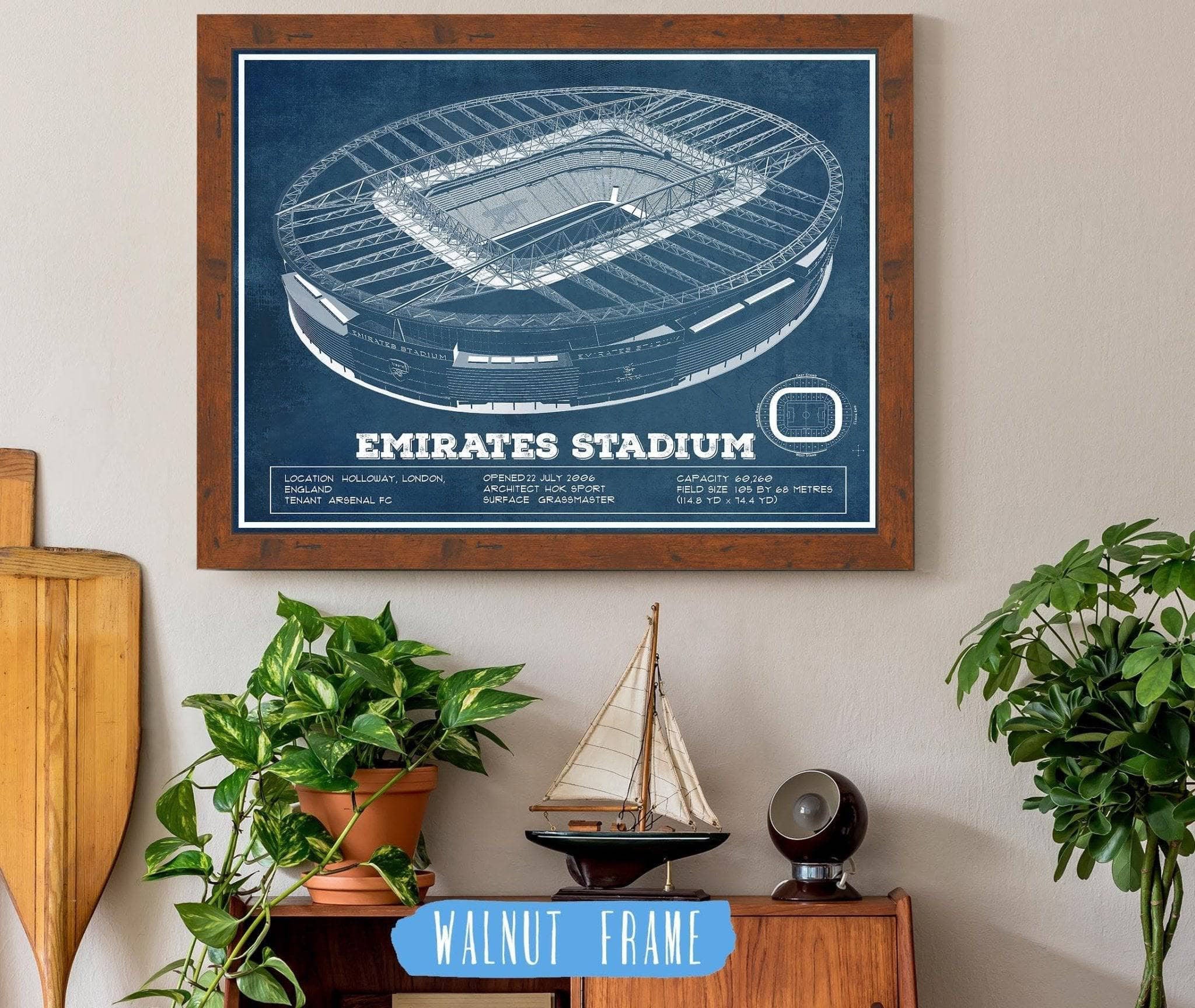 Emirates Stadium Soccer Print