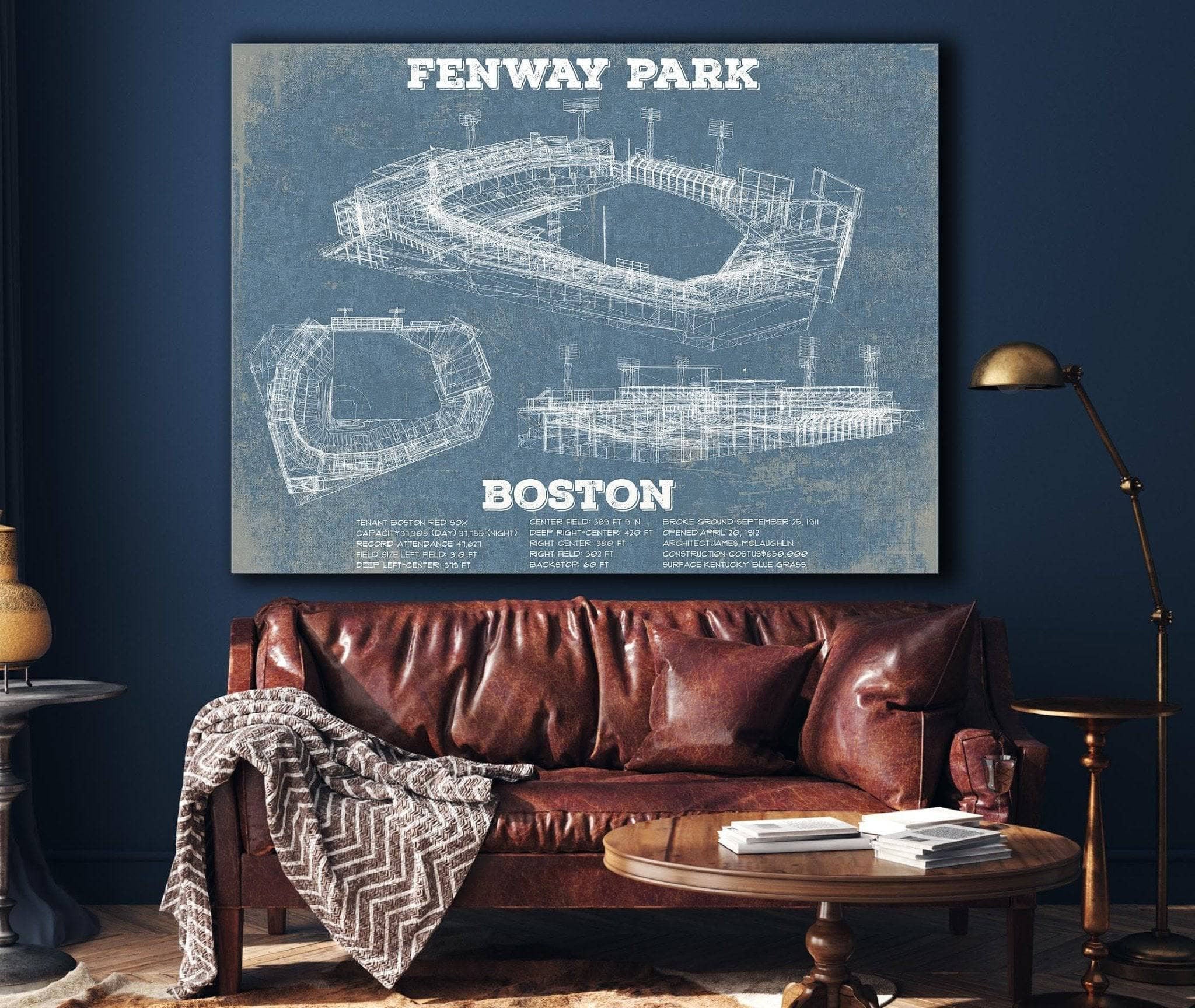 Fenway Park Baseball Print