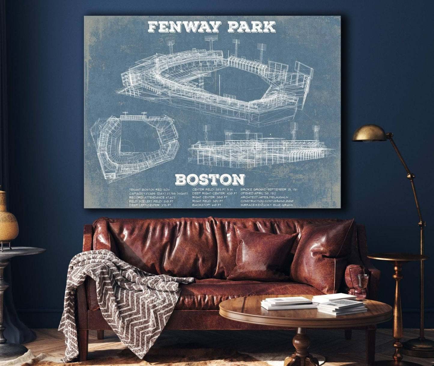 Fenway Park Baseball Print