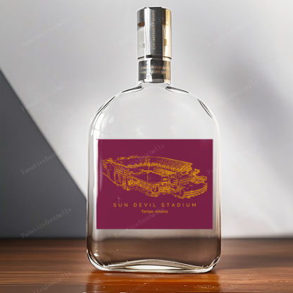 Mountain America Stadium-Arizona State Sun Devils Whiskey Bottles