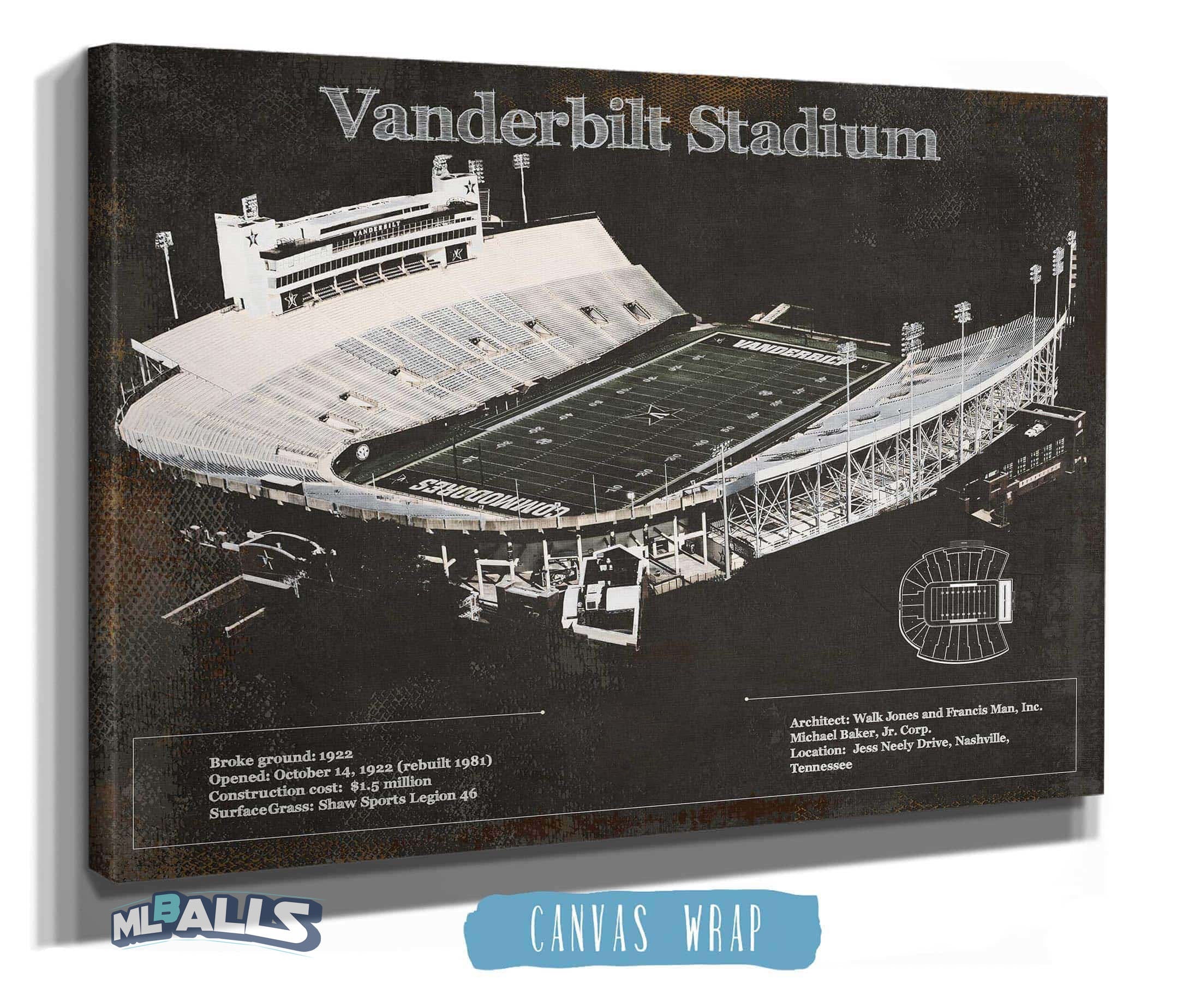 Vanderbilt Stadium Wall Art