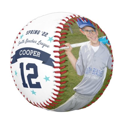 Personalized Player Photo & Team Roster Baseball
