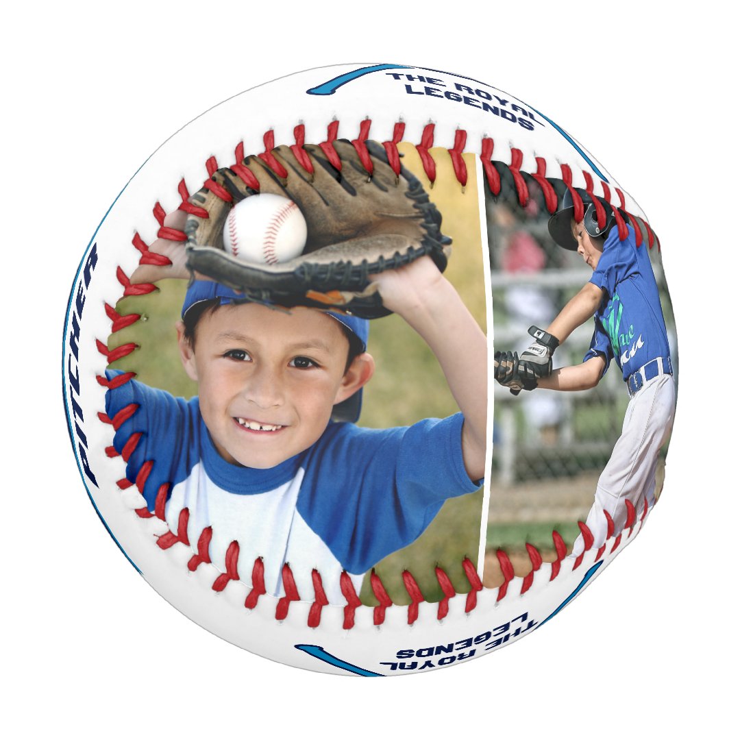 Fun Baseball Player Number & Name Photo Collage