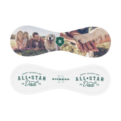 🔥Hot Sale🔥All Star Dad | Happy Father's Day Photo & Monogram Baseball