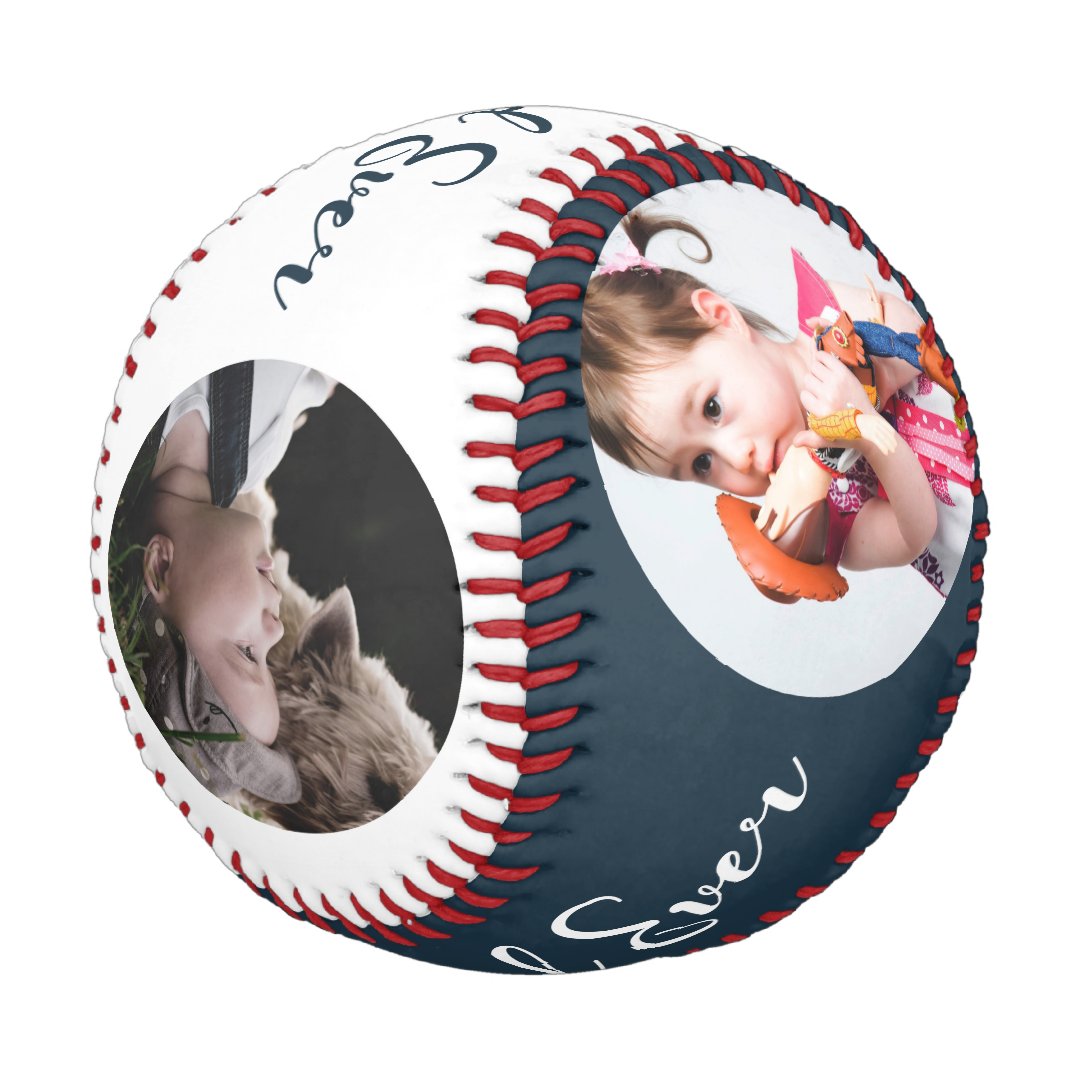 Best Dad Ever 4 Photo Collage Baseball
