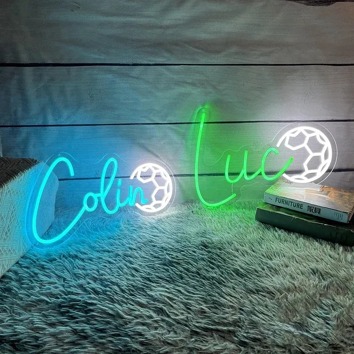 Personalized Sport Name Neon Sign Custom Bedroom Name LED Neon Light