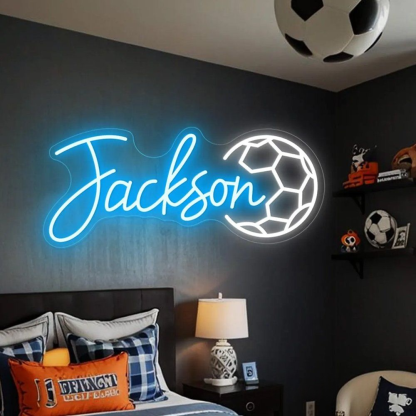Personalized Sport Name Neon Sign Custom Bedroom Name LED Neon Light