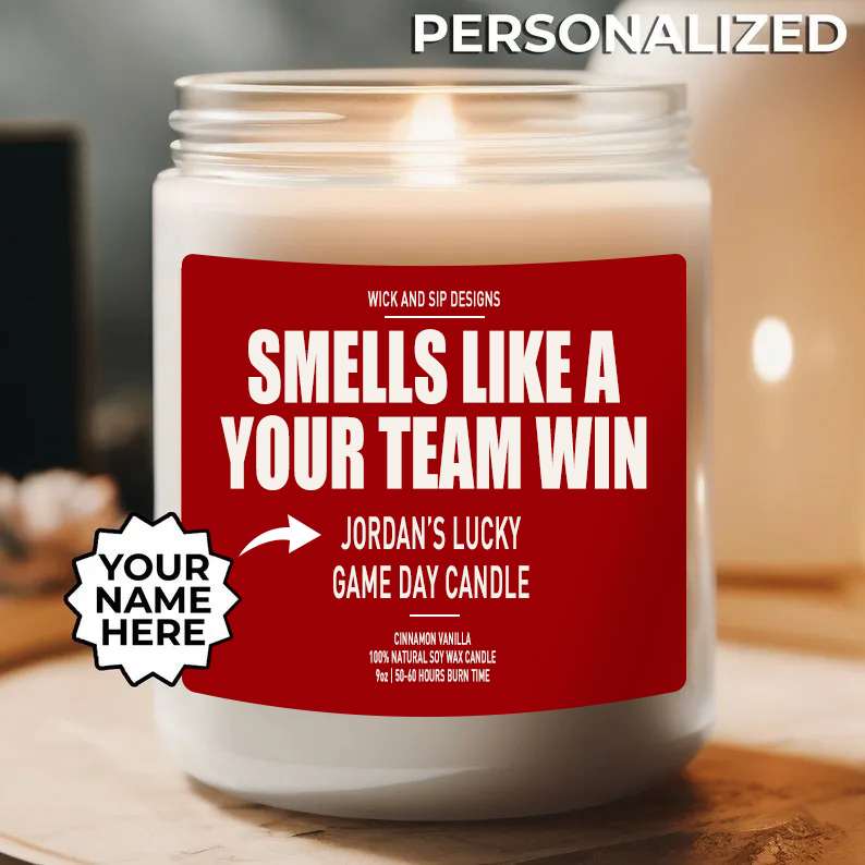 Custom Your Favorite Team Candle, Lucky Candle