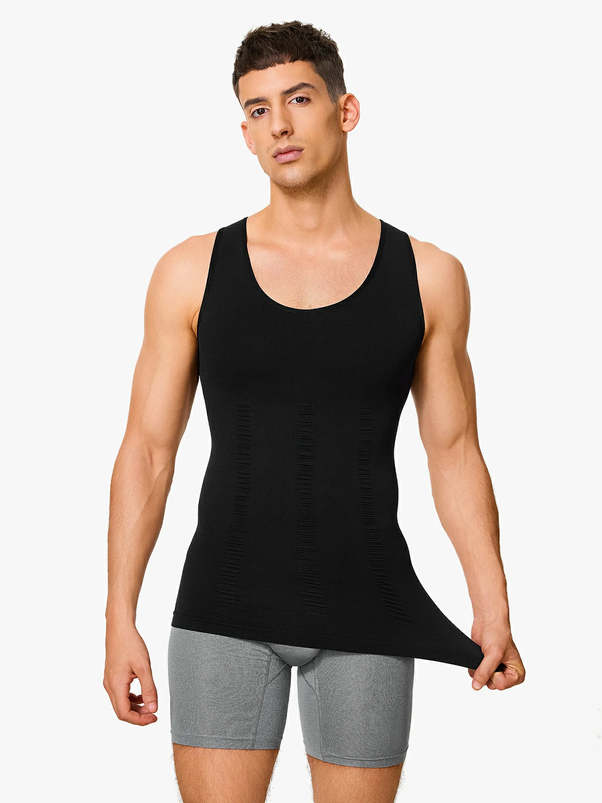 【Add-on Item】Seamless Elastic Belly Compression Tank Tops for Men