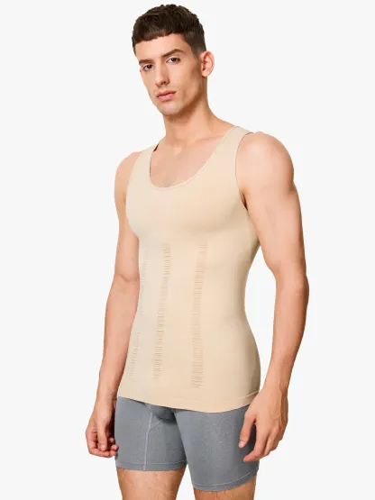 【Add-on Item】Seamless Elastic Belly Compression Tank Tops for Men