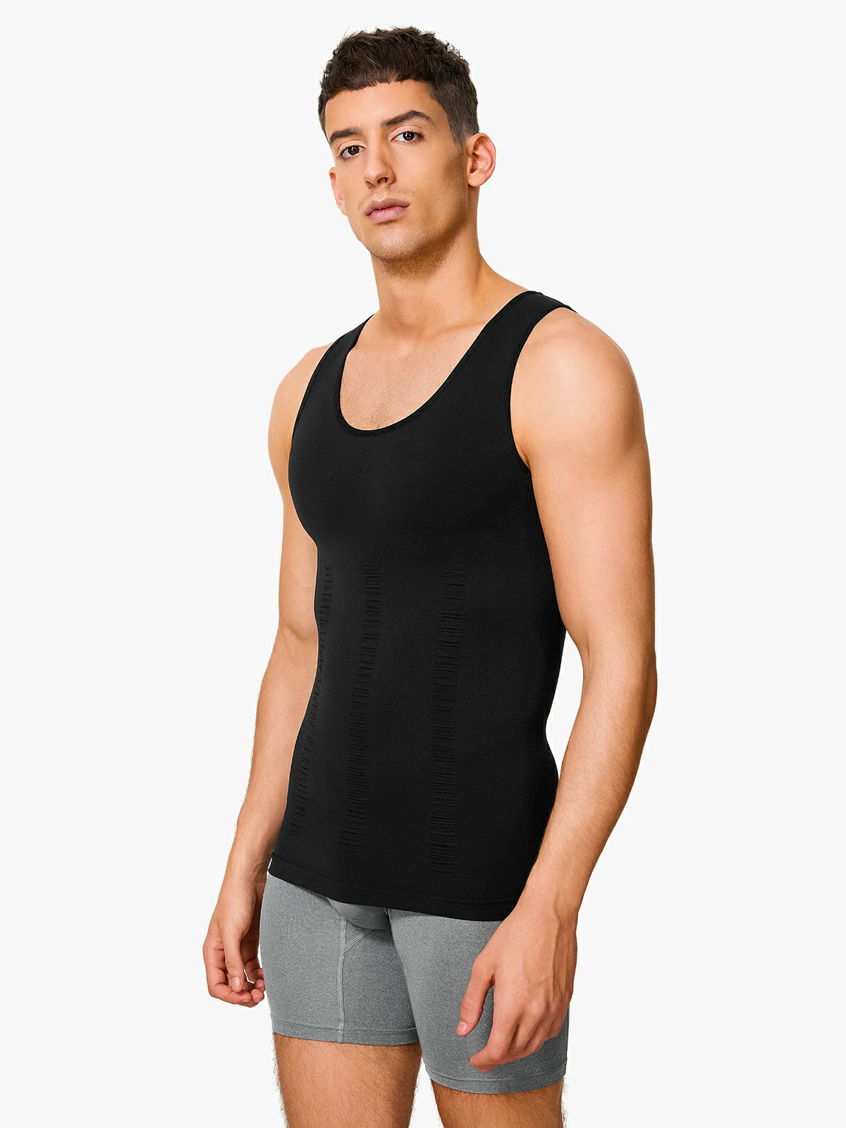 【Add-on Item】Seamless Elastic Belly Compression Tank Tops for Men