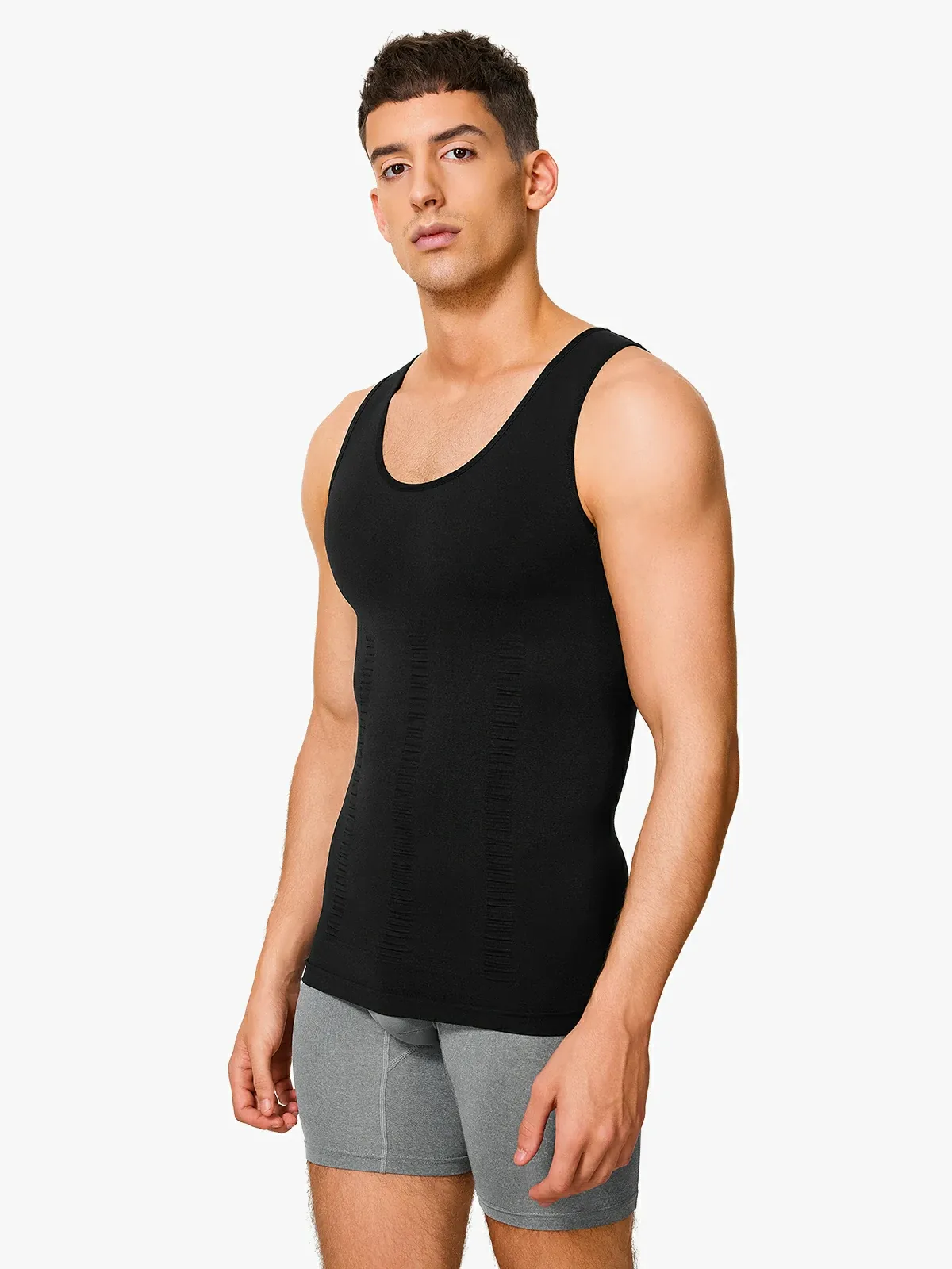 【Add-on Item】Seamless Elastic Belly Compression Tank Tops for Men