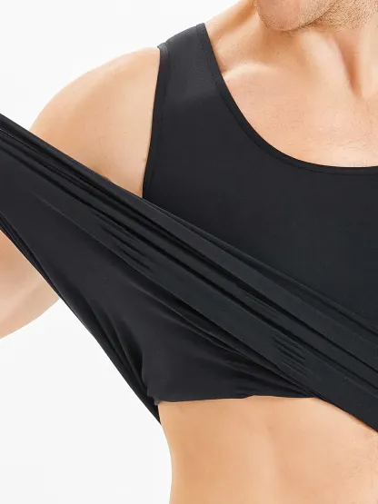【Add-on Item】Seamless Elastic Belly Compression Tank Tops for Men
