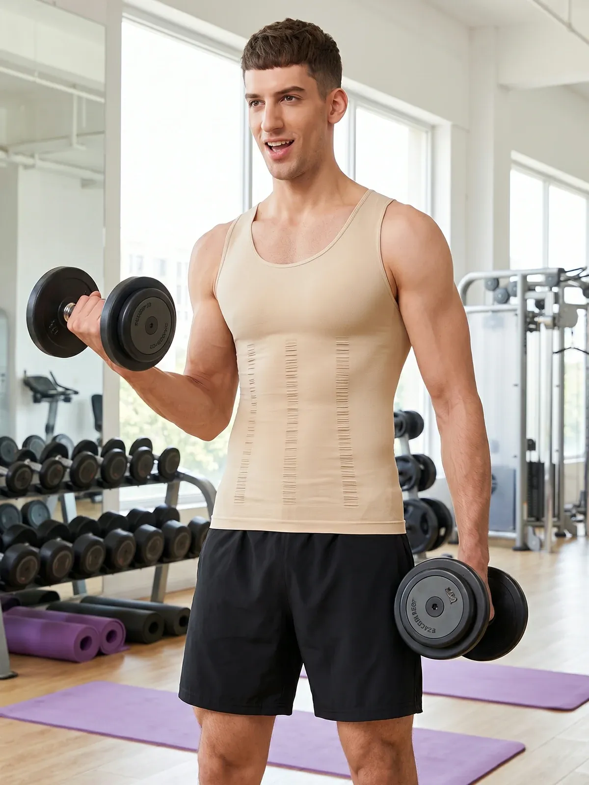 【Add-on Item】Seamless Elastic Belly Compression Tank Tops for Men