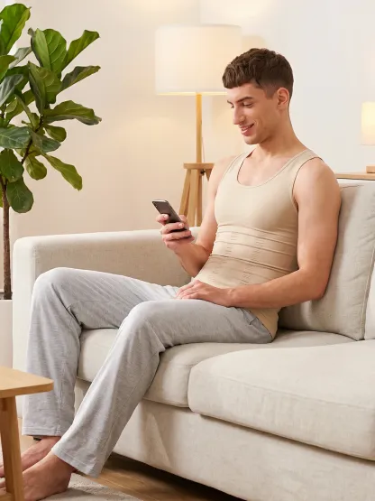 【Add-on Item】Seamless Elastic Belly Compression Tank Tops for Men