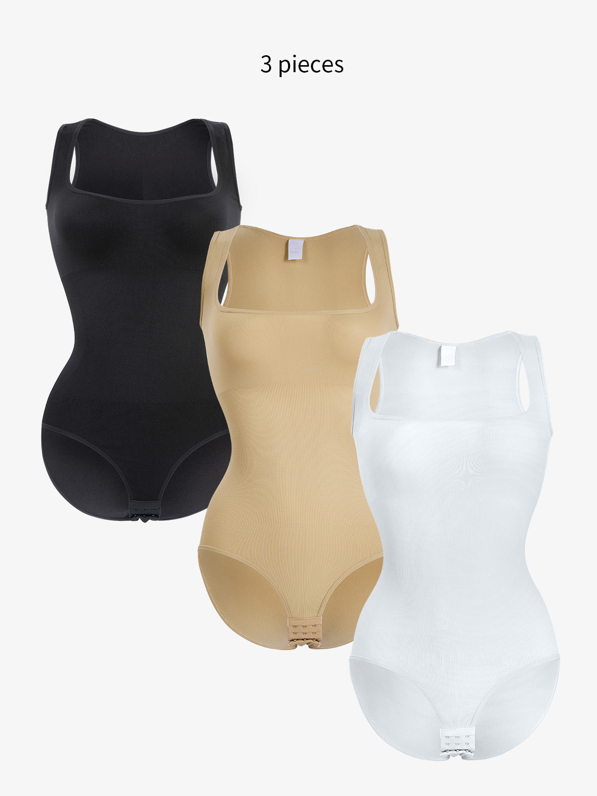 Nebility Ribbed Weaving Bodysuit