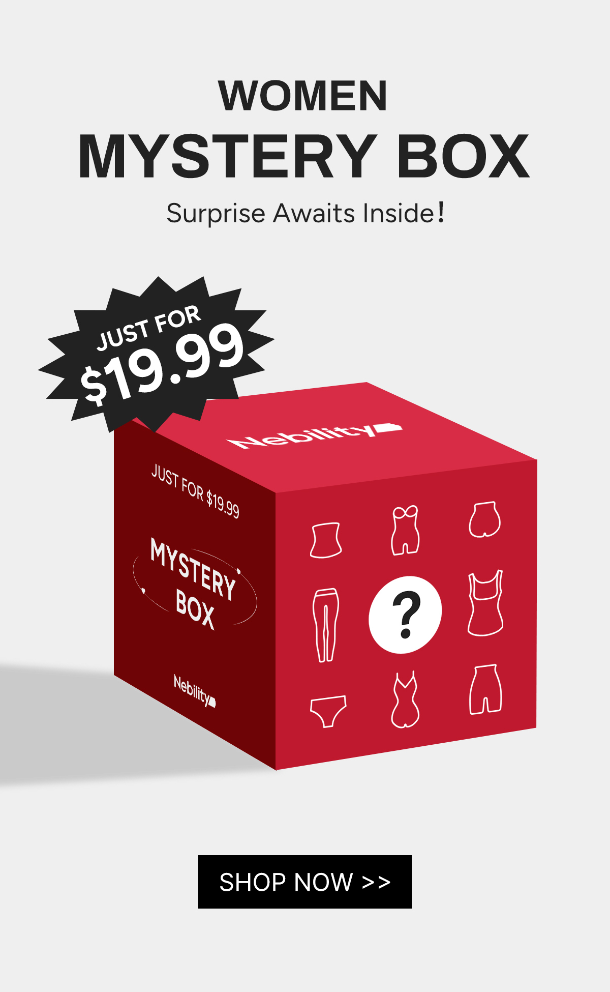 Ladies Mystery Box: $19.99 for Her Surprise Curvy Essentials