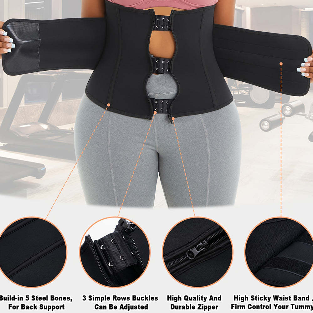 Nebility Plus Size Women Sweat Corset Trimmer Belt