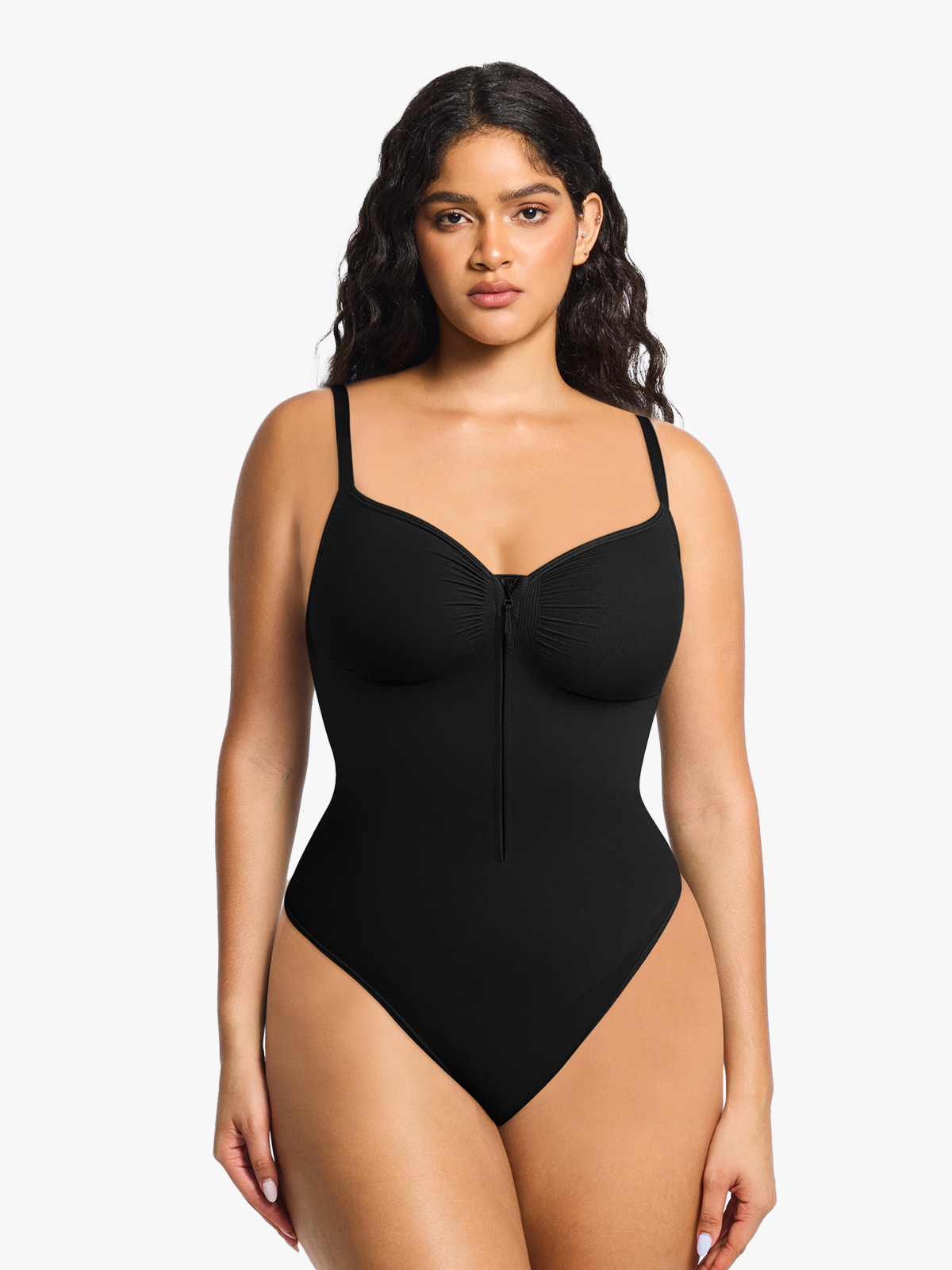 Seamless Tummy Control Underwire Cami Thong Bodysuit