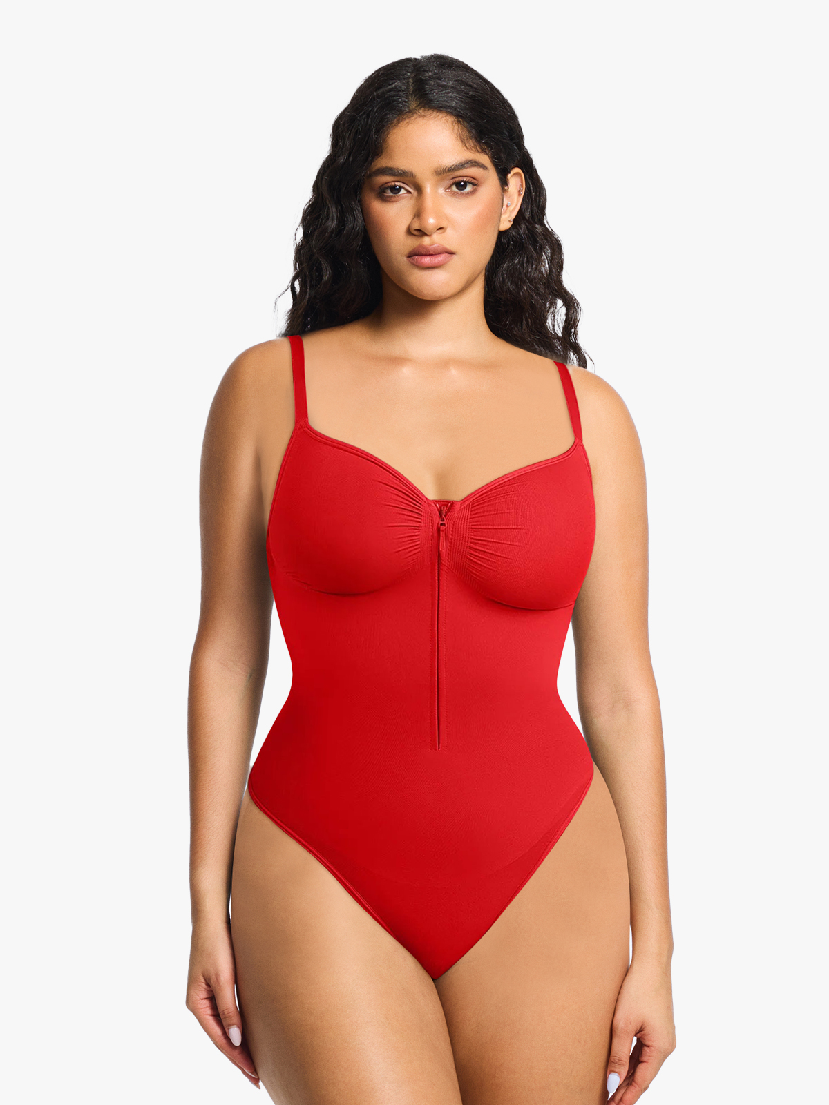 Seamless Tummy Control Underwire Cami Thong Bodysuit