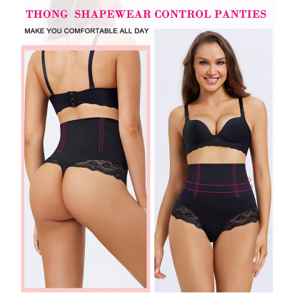 Nebility Tummy Control Lace Thong Underwear