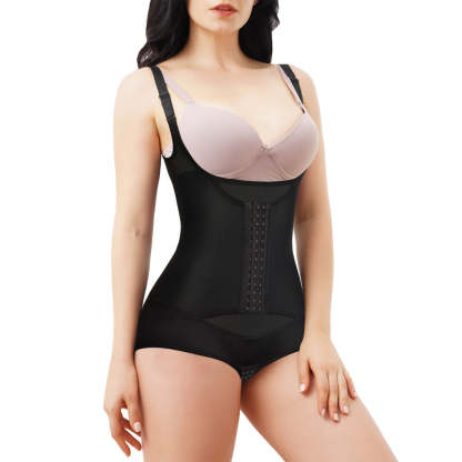 Double Layer Compression Body Shaper Open Bust For Women - Nebility