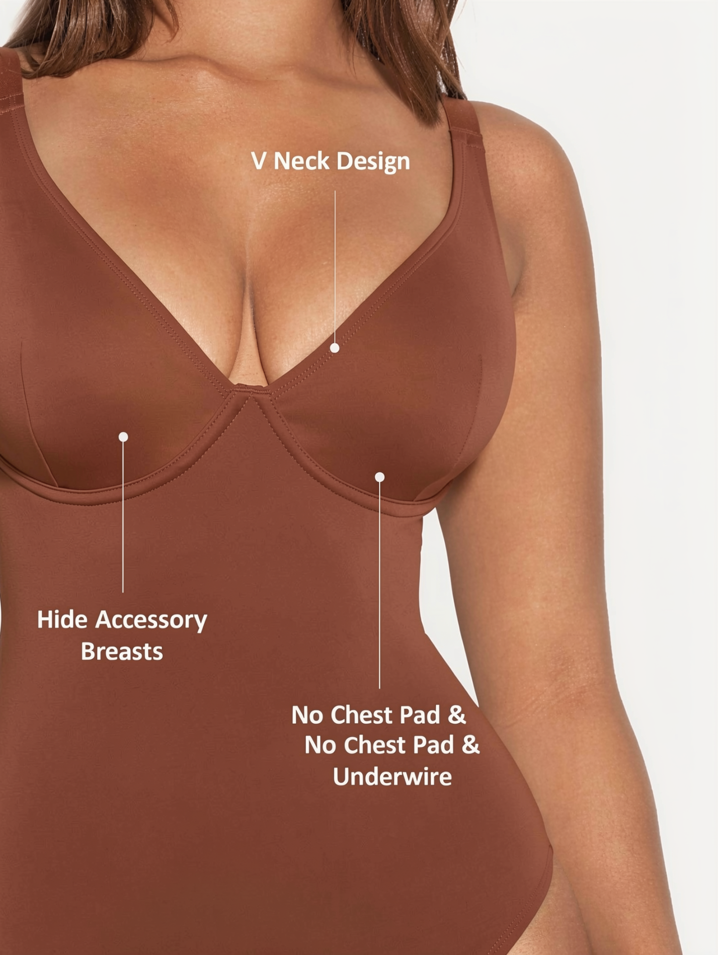 Deep Plunge Underwire Backless Thong Bodysuit