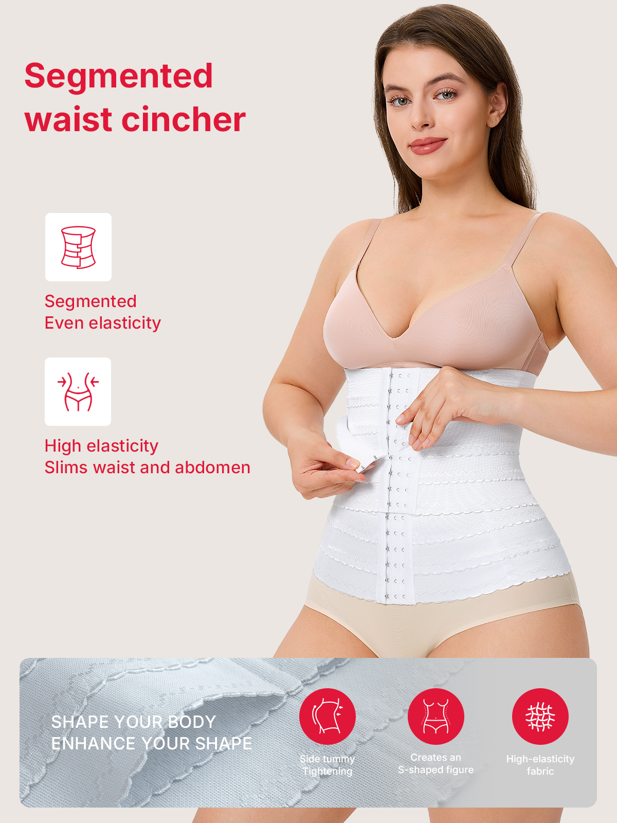 Women Segmented Waist Cincher