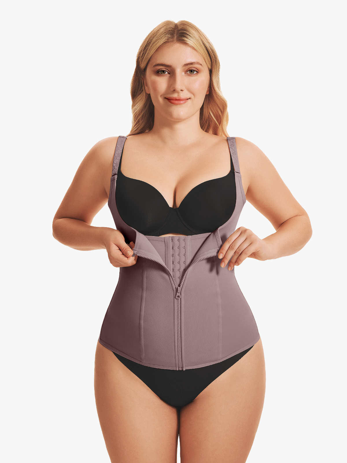 Nebility Waist Trainer Zipper Vest Corset