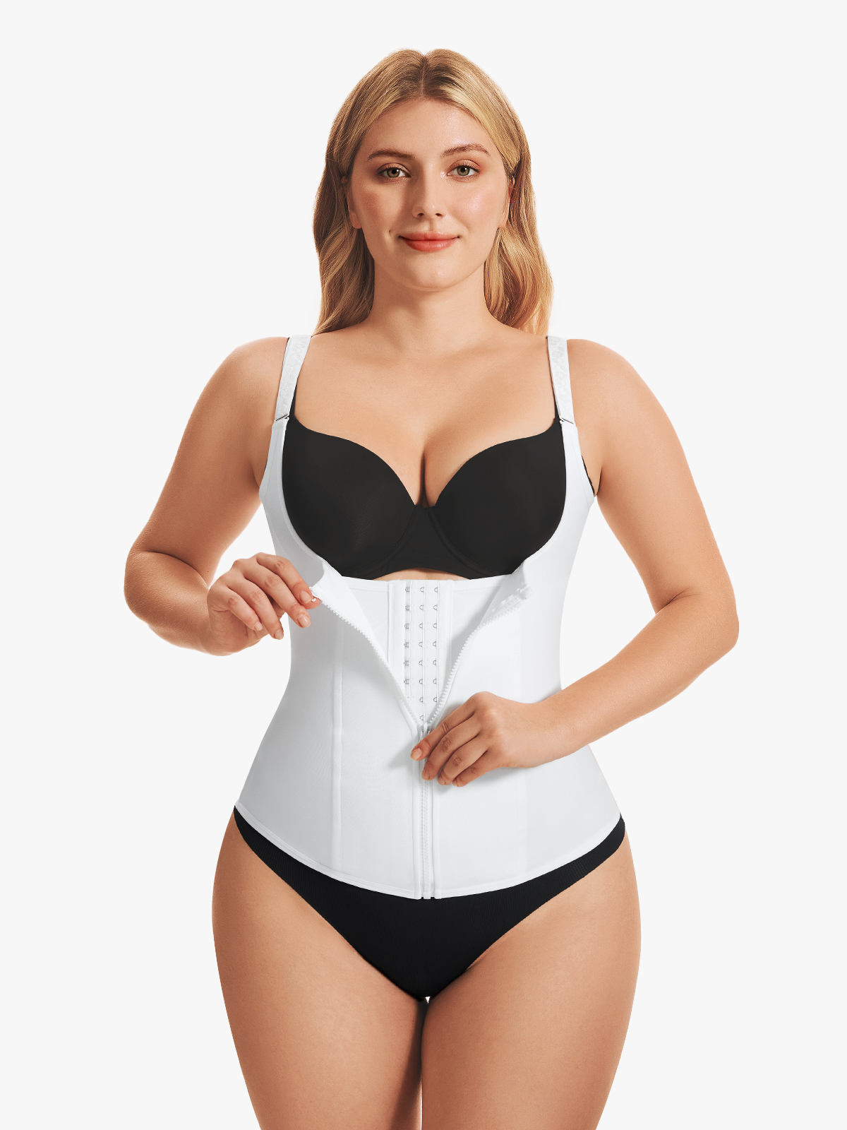 Nebility Waist Trainer Zipper Vest Corset